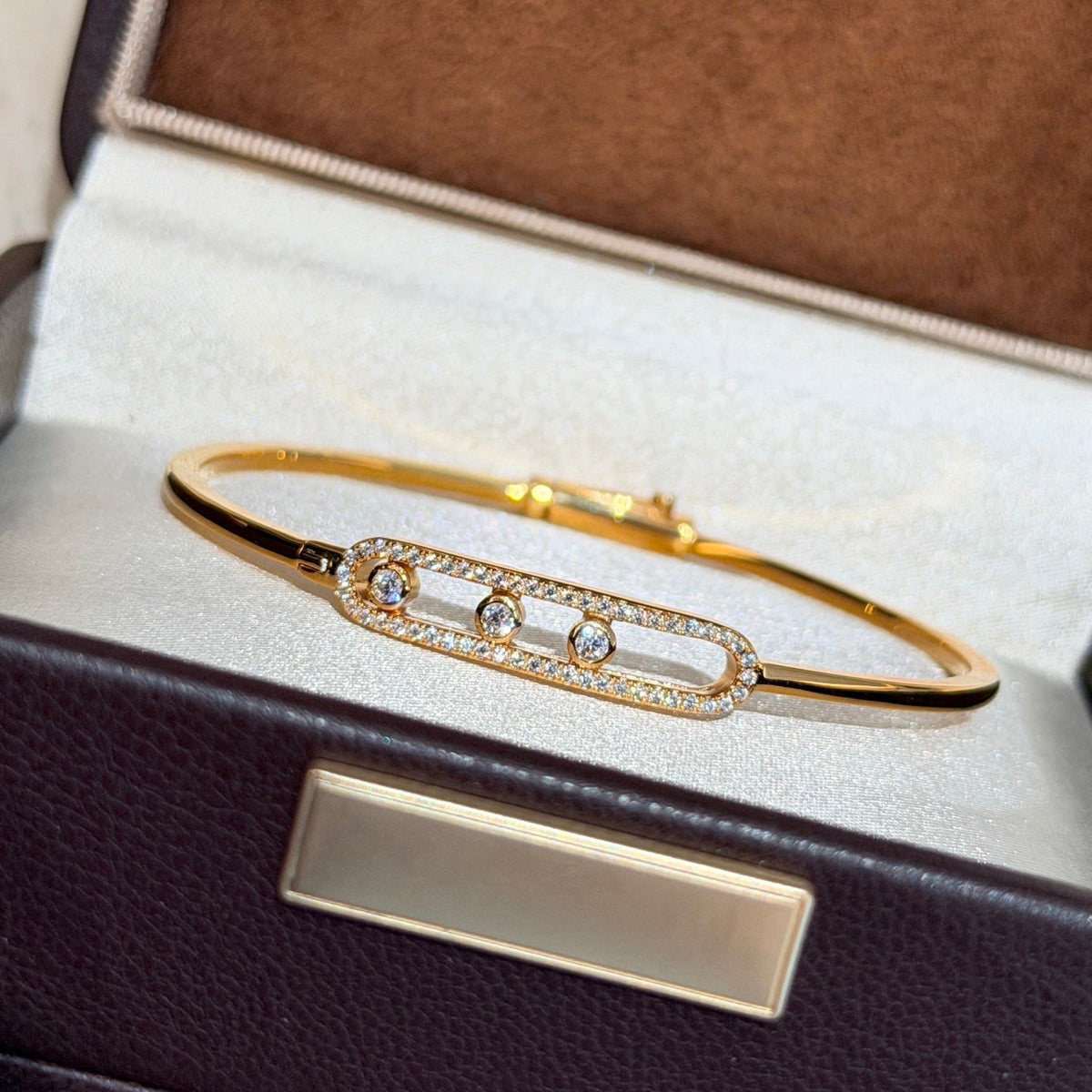 [Regalia  Jewels]Move Pav¨¦ Diamond Bangle Bracelet M