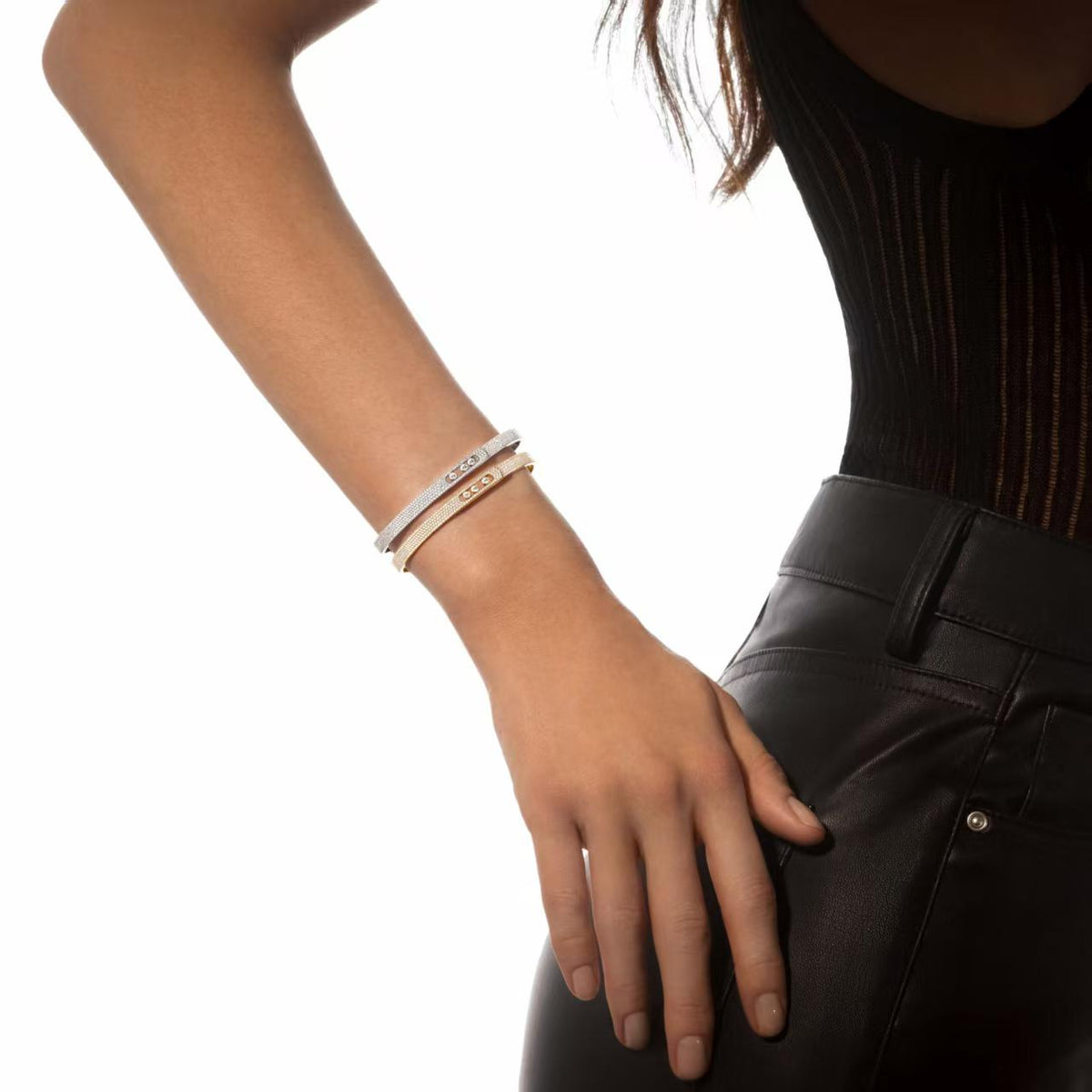 [Regalia  Jewels]Move Noa Full Pav¨¦ Diamond Bangle Bracelet
