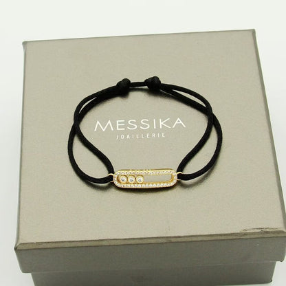 [Regalia  Jewels]Messika Care(s) pink cord pav¨¦ bracelet