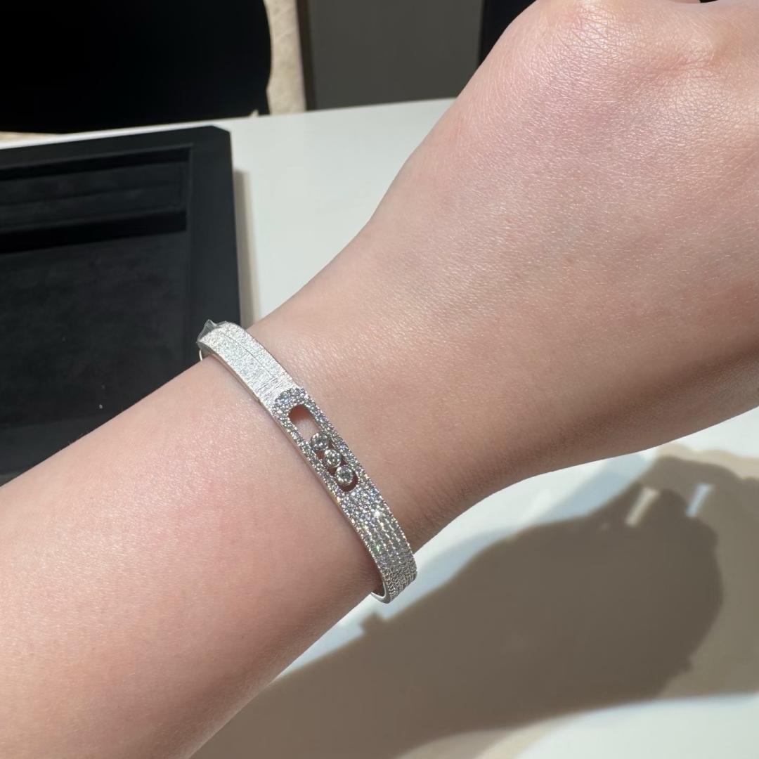 [Regalia  Jewels]Move Noa Cisel¨¦ half pav¨¦ bangle