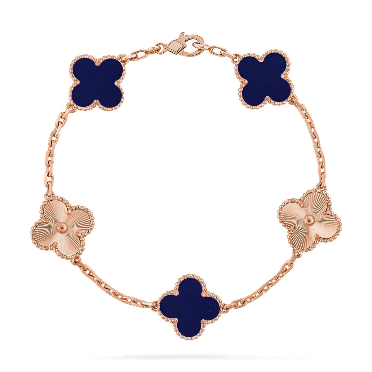 [Regalia Jewelry]CLOVER 5 MOTIF LAPIS LAZULI BRACELET COLLECTION