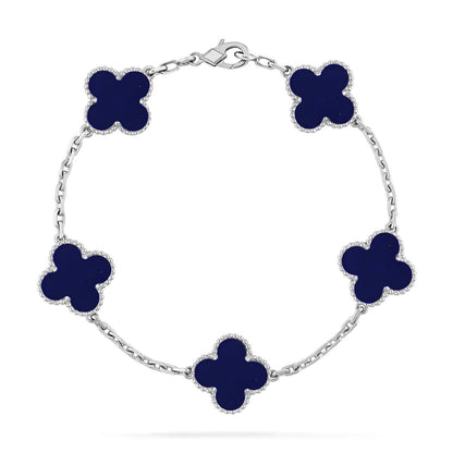 [Regalia Jewelry]CLOVER 5 MOTIF LAPIS LAZULI BRACELET COLLECTION