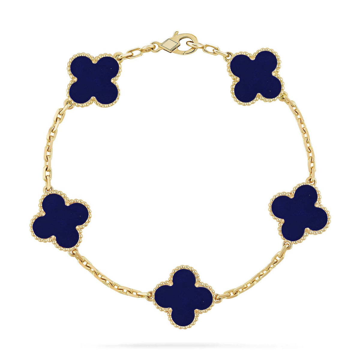 [Regalia Jewelry]CLOVER 5 MOTIF LAPIS LAZULI BRACELET COLLECTION