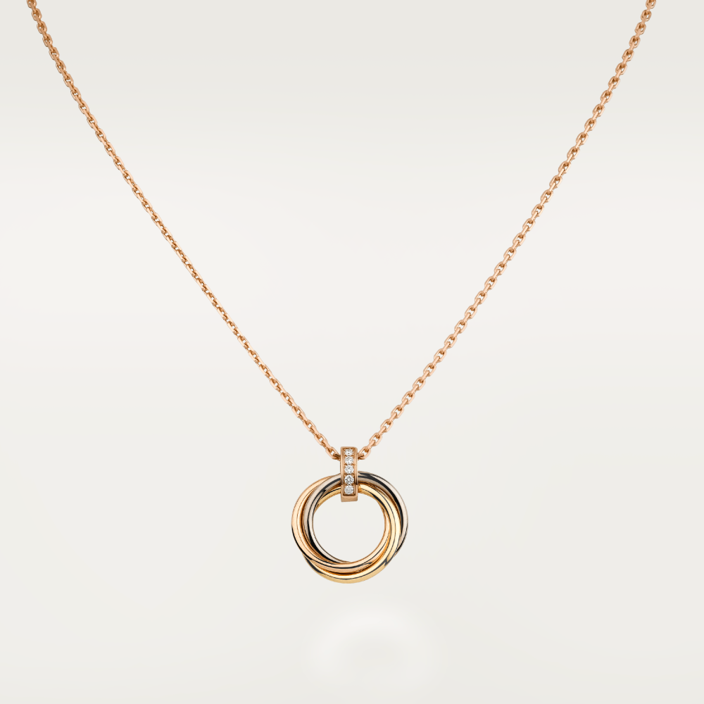 [Regalia Jewelry]TRINITY NECKLACE GOLD  DIAMONDS
