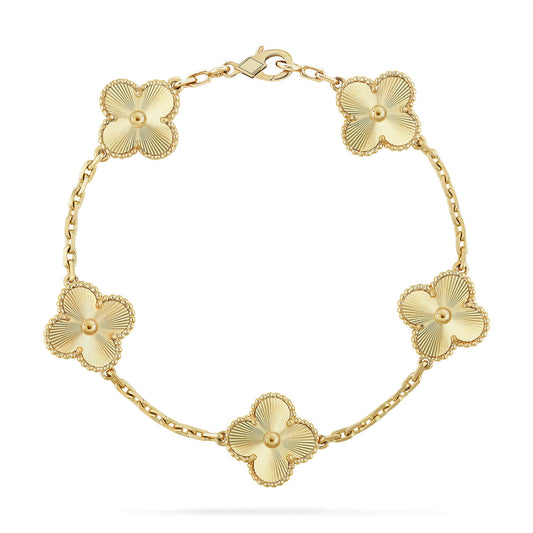 [Regalia Jewelry]CLOVER 5 FLOWERS LASER BRACELET