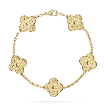 [Regalia Jewelry]CLOVER 5 MOTIFS BRONZING BRACELET