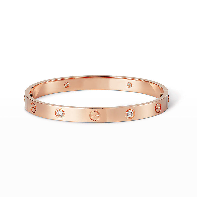 [Regalia Jewelry]LOVE BRACELET 6.1MM 4 DIAMONDS