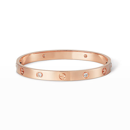 [Regalia Jewelry]LOVE BRACELET 6.1MM 4 DIAMONDS