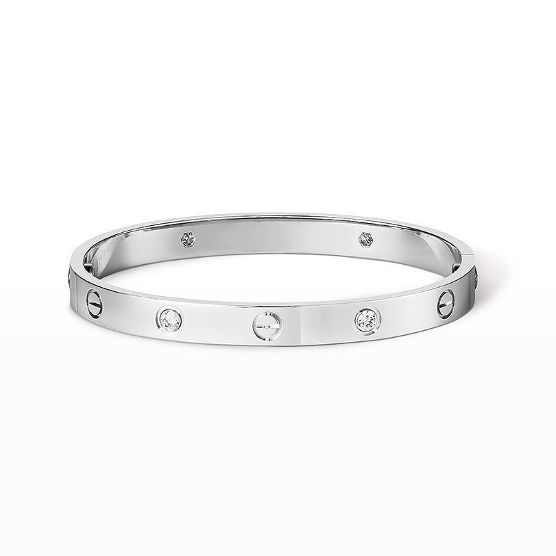 [Regalia Jewelry]LOVE BRACELET 6.1MM 4 DIAMONDS