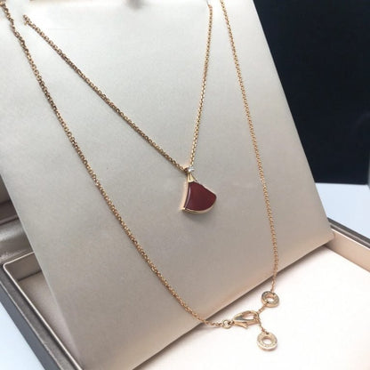 [Regalia Jewelry]DREAM NECKLACE CARNELIAN 1 DIAMOND