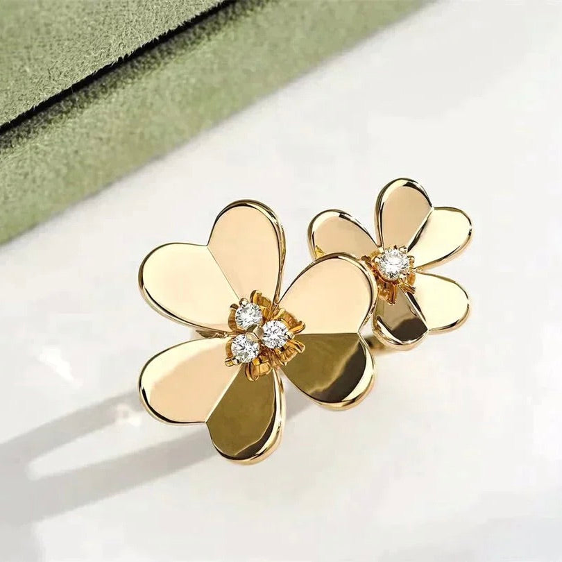 [Regalia Jewelry]CLOVER COMOS GOLD DIAMOND RING