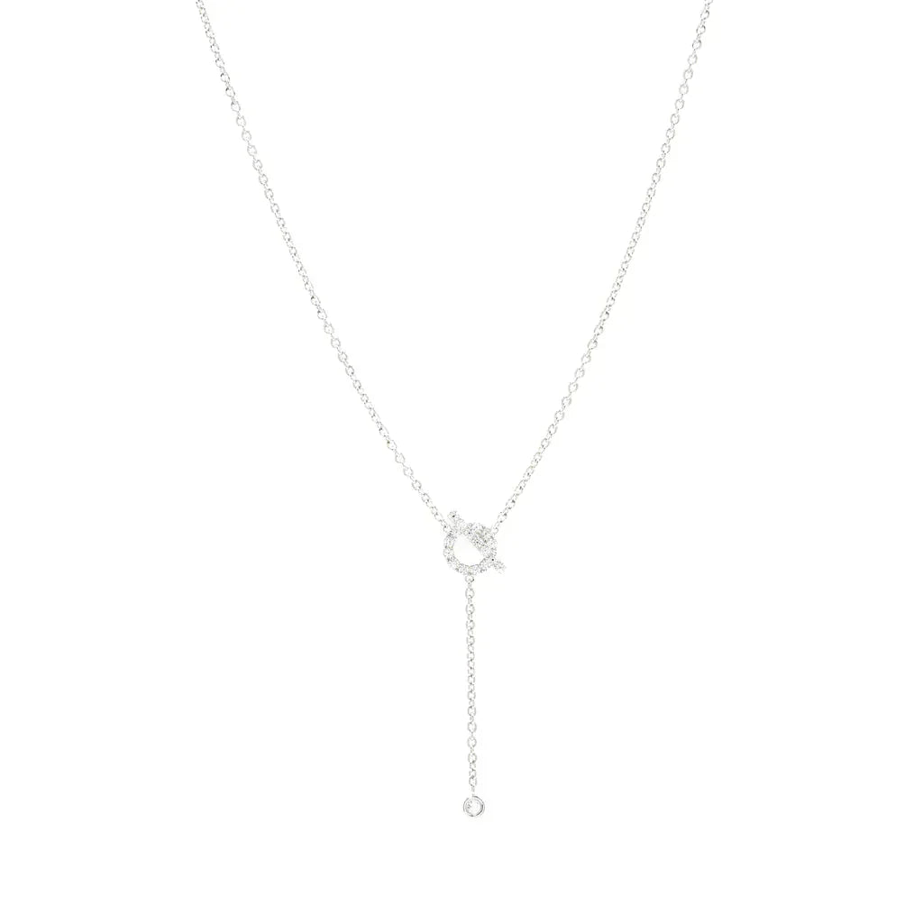 [Regalia Jewelry]FINESSE SILVER DIAMOND NECKLACE