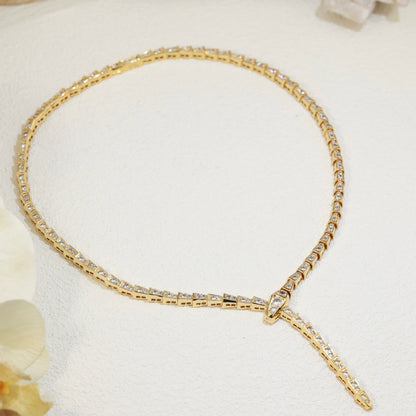 [Regalia Jewelry]SERPENTI NECKLACE SILVER DIAMOND