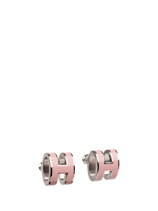 [Regalia Jewelry]MINI POP H SILVER EARRINGS PINK