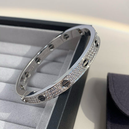 [Regalia Jewelry]LOVE BRACELET 6.1MM DIAMOND-PAVED CERAMIC
