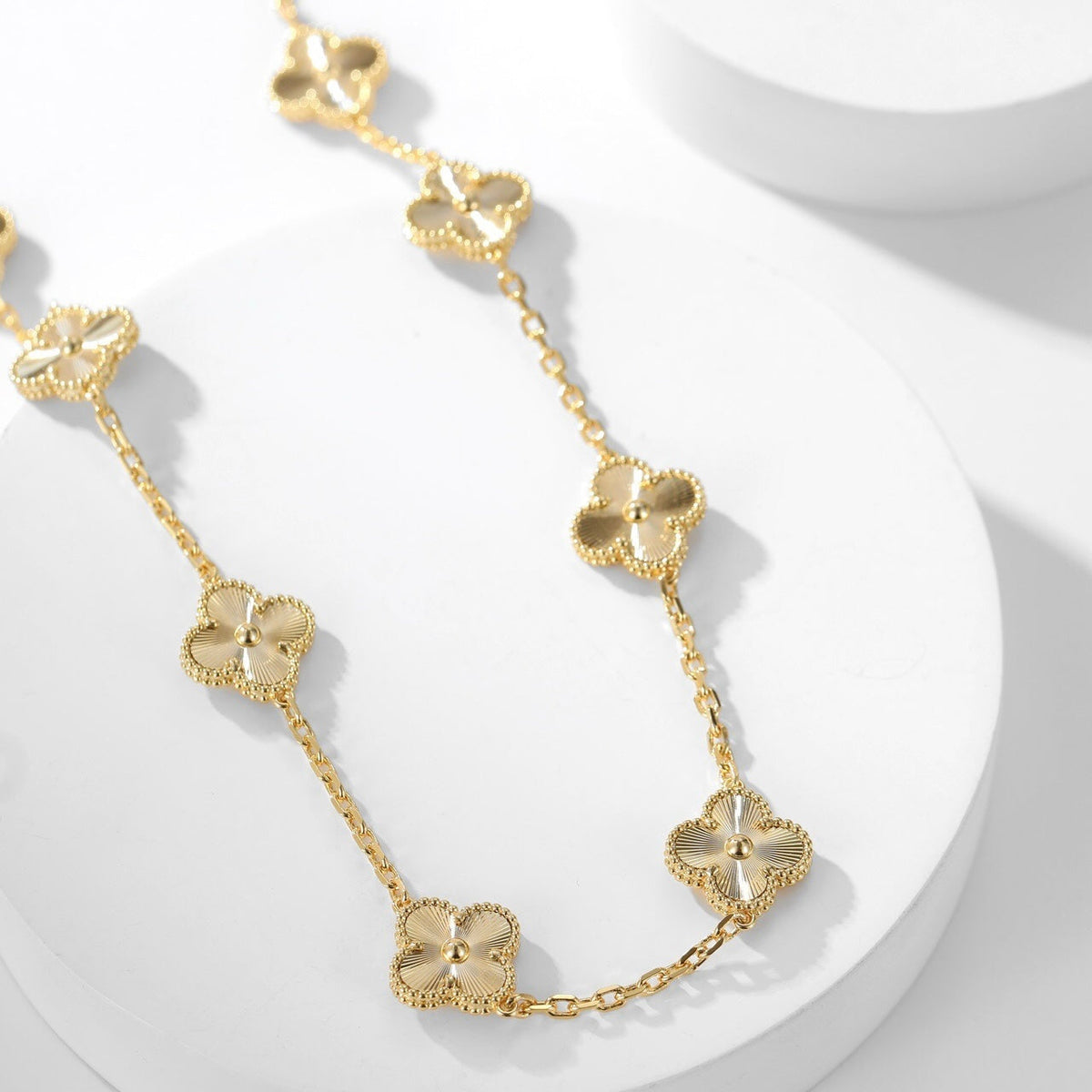 [Regalia Jewelry]CLOVERS THE 10-MOTIFS LASER NECKLACE