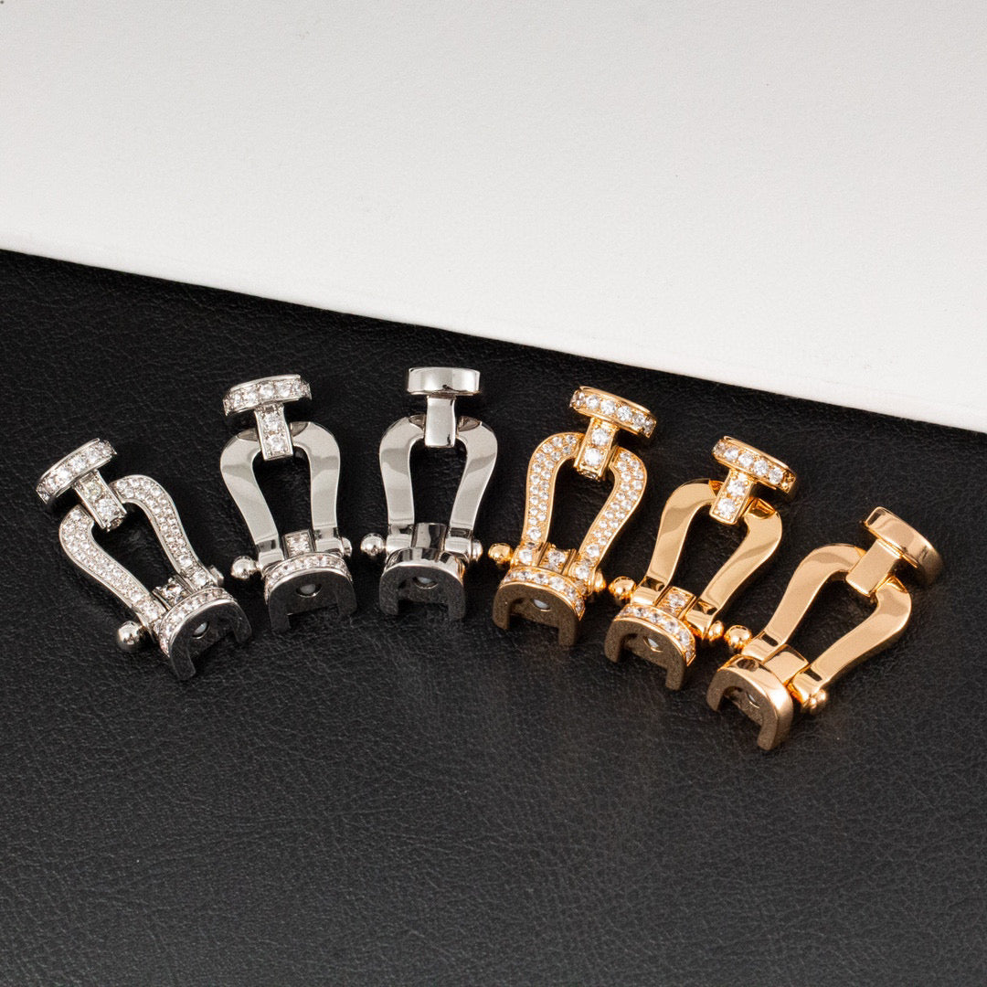 [Regalia Jewelry]FORCE LARGE HORSESHOE HALF DIAMOND BRACELET ROSE GOLD
