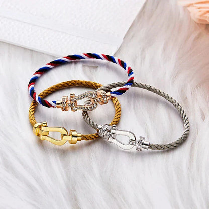 [Regalia Jewelry]FORCE LARGE HORSESHOE NO DIAMOND BRACELET GOLD