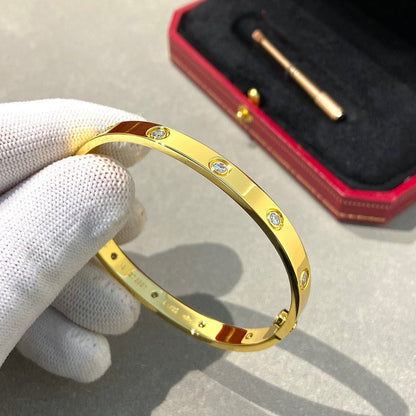 [Regalia Jewelry]LOVE BRACELET 6.1MM 10 DIAMONDS