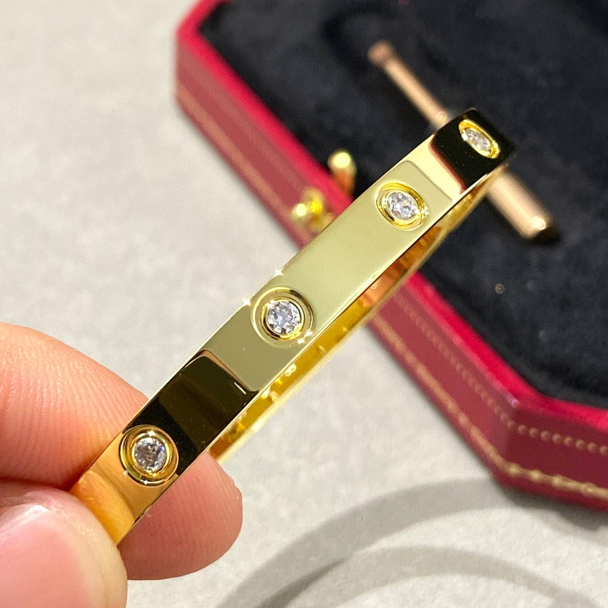 [Regalia Jewelry]LOVE BRACELET 6.1MM 10 DIAMONDS