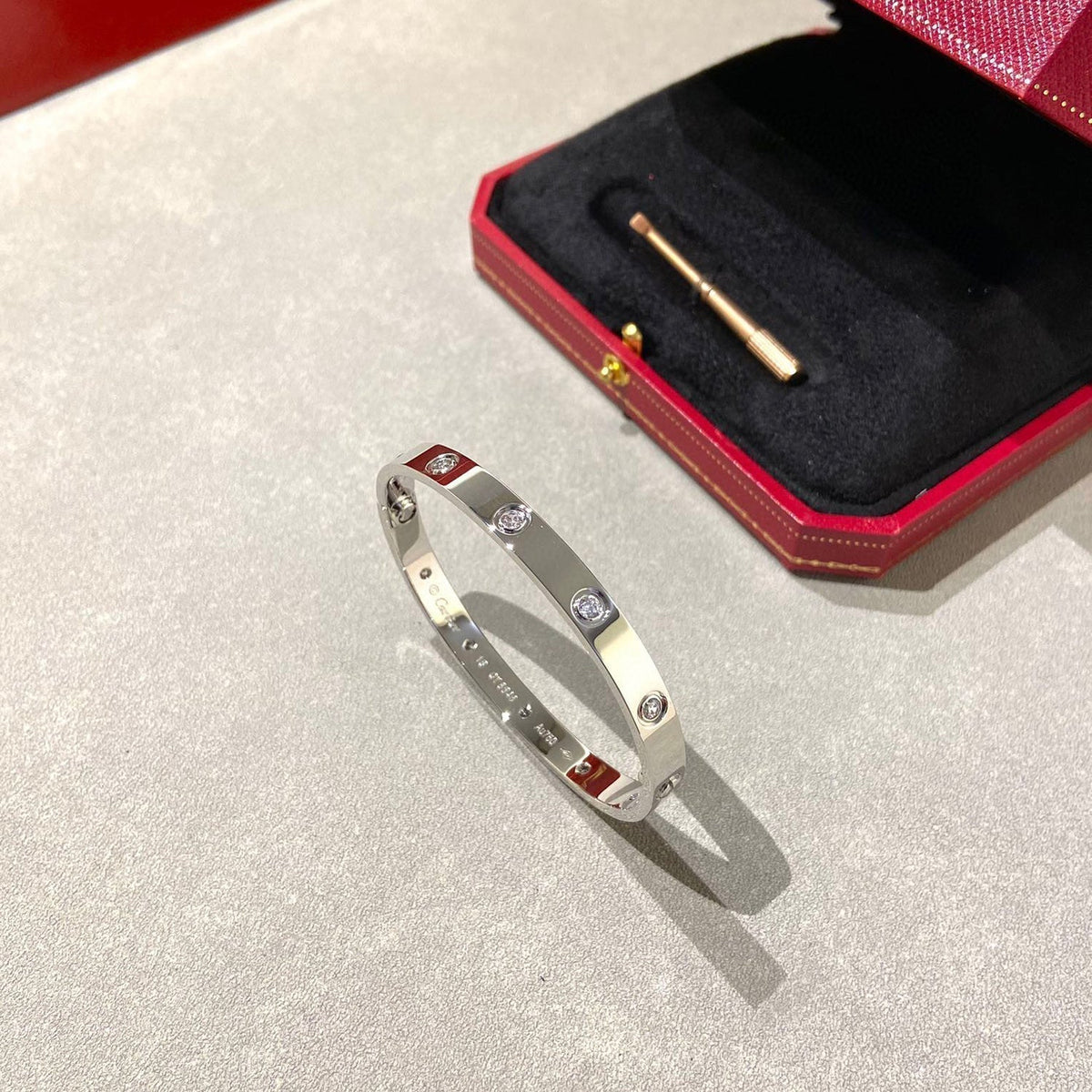 [Regalia Jewelry]LOVE BRACELET 6.1MM 10 DIAMONDS