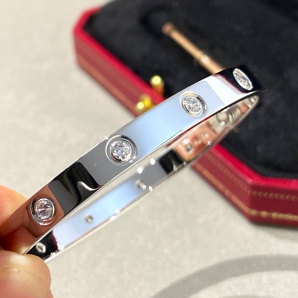 [Regalia Jewelry]LOVE BRACELET 6.1MM 10 DIAMONDS