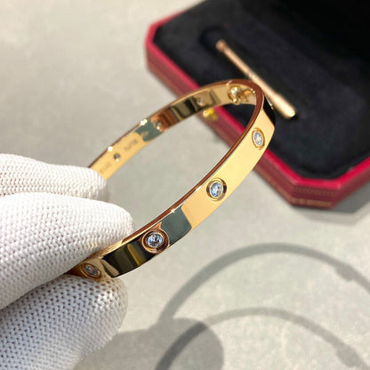 [Regalia Jewelry]LOVE BRACELET 6.1MM 10 DIAMONDS