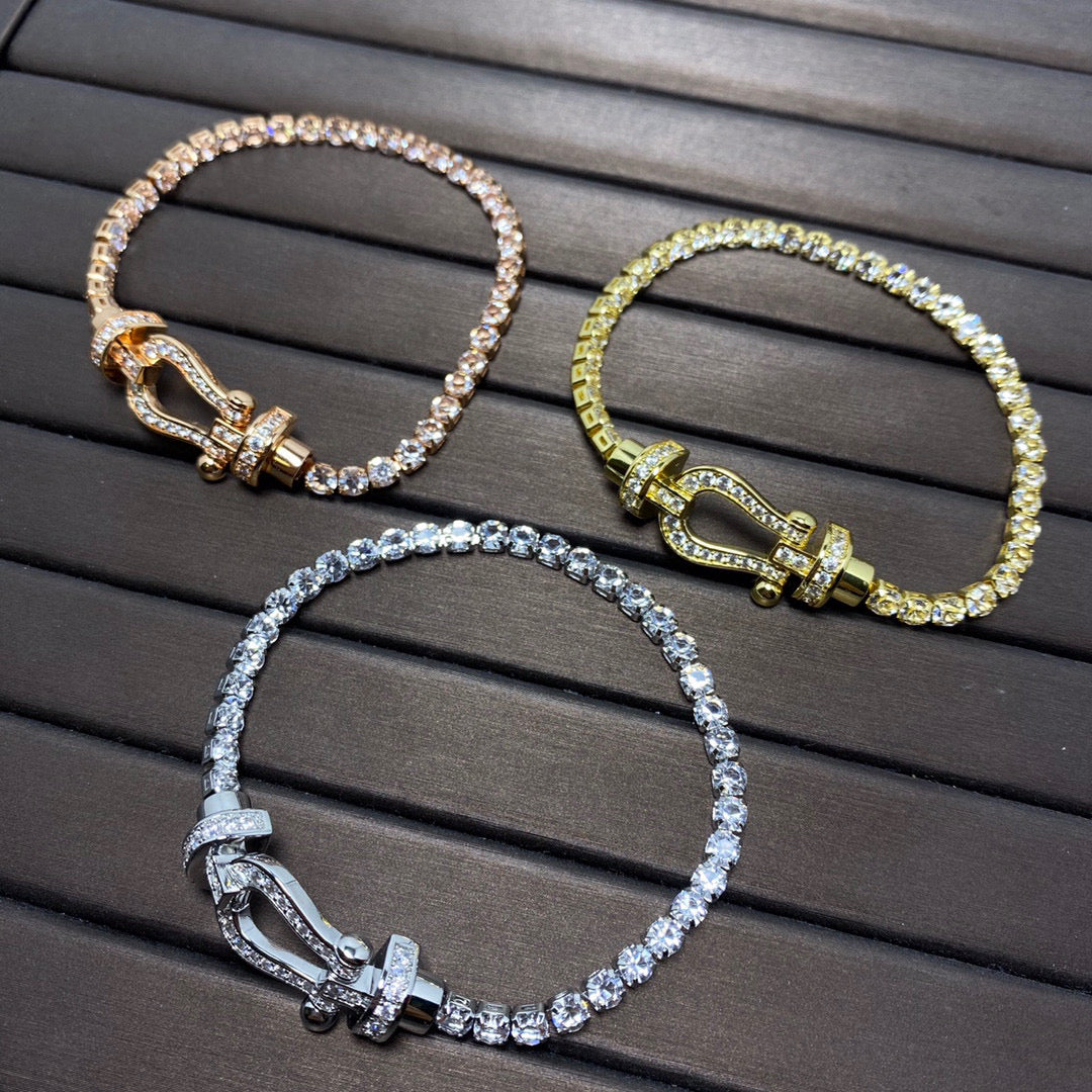[Regalia Jewelry]FORCE  HORSESHOE  DIAMOND TENNIS BRACELET