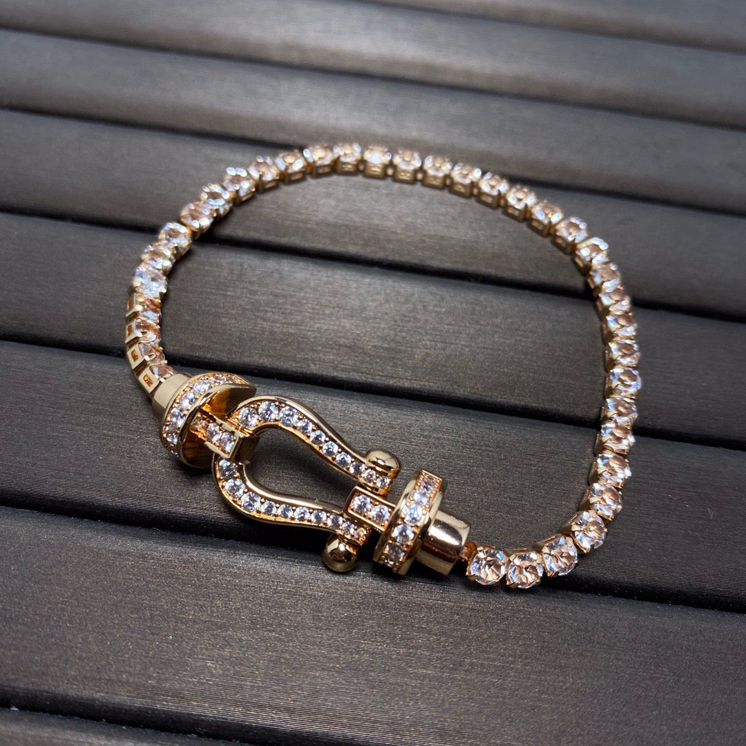 [Regalia Jewelry]FORCE  HORSESHOE  DIAMOND TENNIS BRACELET