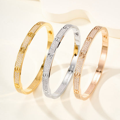 [Regalia Jewelry]LOVE BRACELET 4.8MM DIAMOND-PAVED