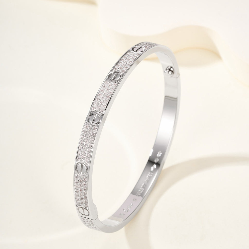[Regalia Jewelry]LOVE BRACELET 4.8MM DIAMOND-PAVED
