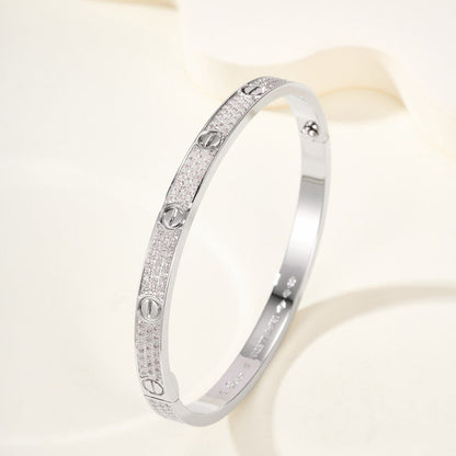 [Regalia Jewelry]LOVE BRACELET 4.8MM DIAMOND-PAVED