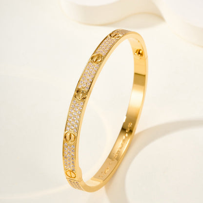 [Regalia Jewelry]LOVE BRACELET 4.8MM DIAMOND-PAVED