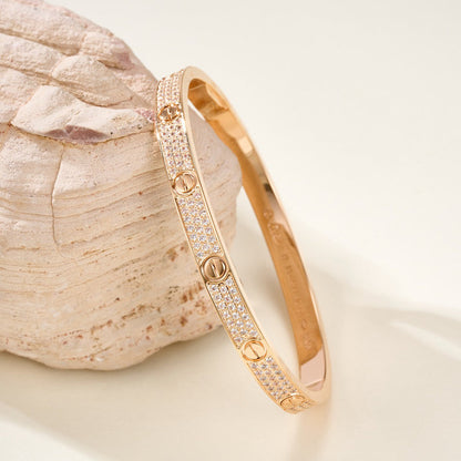 [Regalia Jewelry]LOVE BRACELET 4.8MM DIAMOND-PAVED