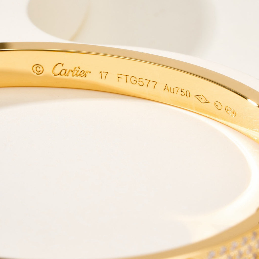 [Regalia Jewelry]LOVE BRACELET 4.8MM DIAMOND-PAVED
