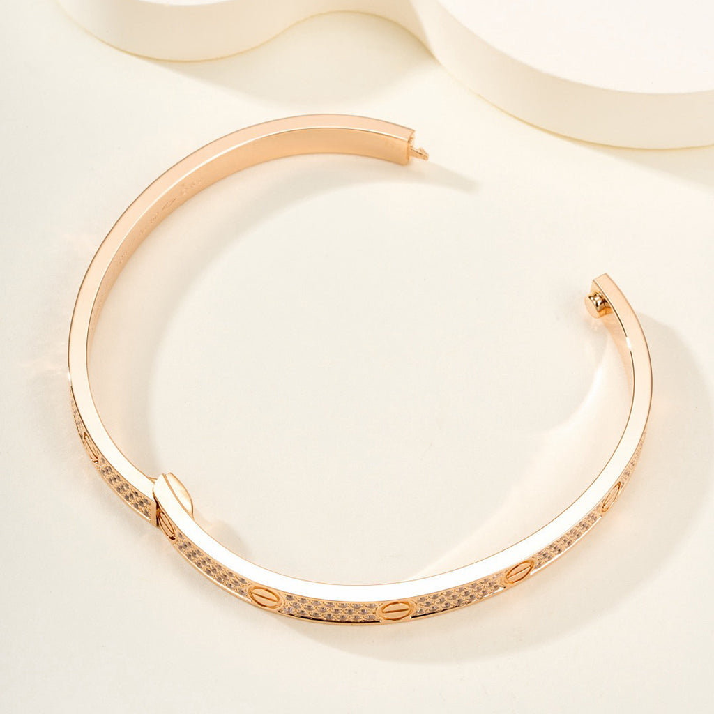 [Regalia Jewelry]LOVE BRACELET 4.8MM DIAMOND-PAVED