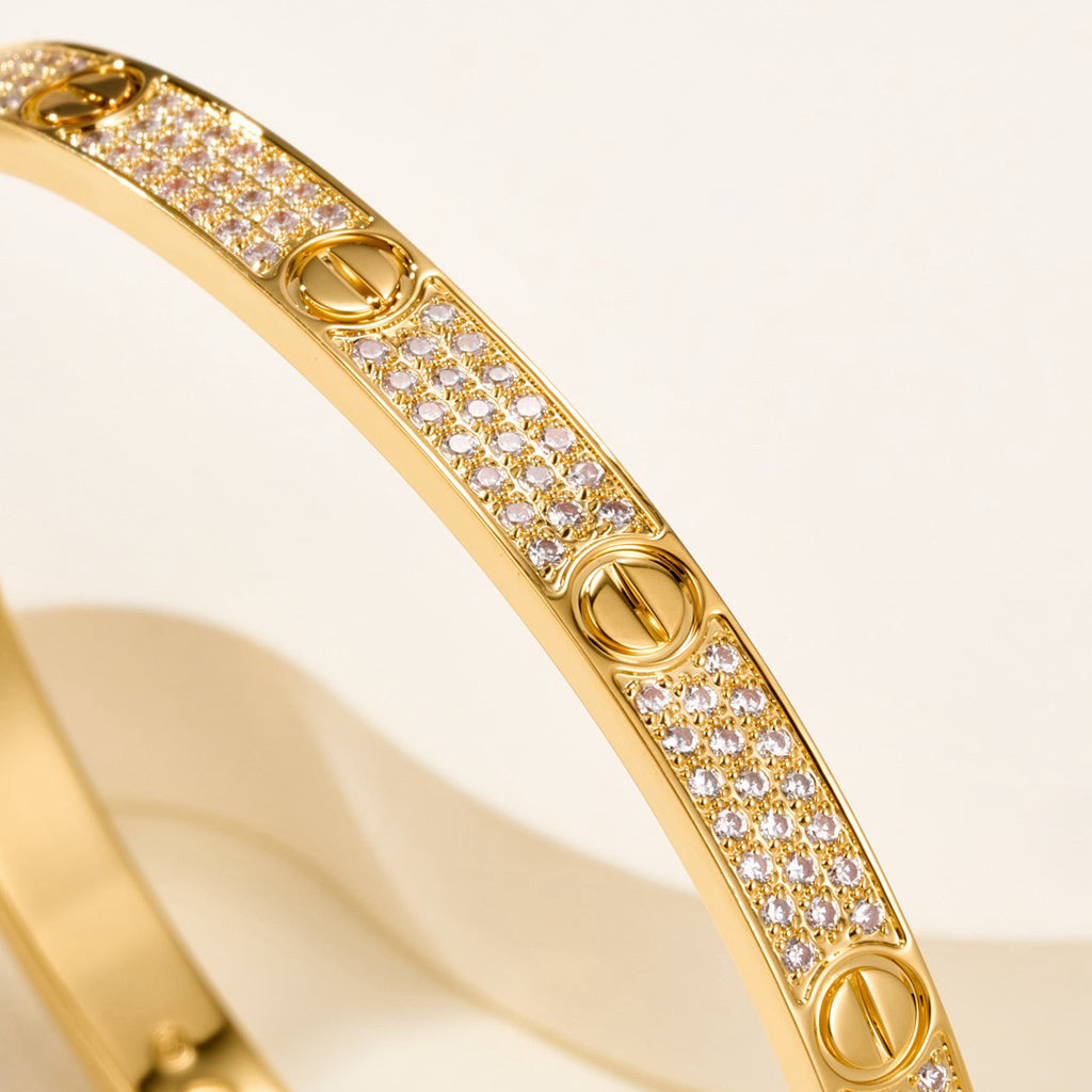 [Regalia Jewelry]LOVE BRACELET 4.8MM DIAMOND-PAVED