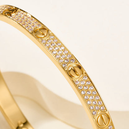 [Regalia Jewelry]LOVE BRACELET 4.8MM DIAMOND-PAVED