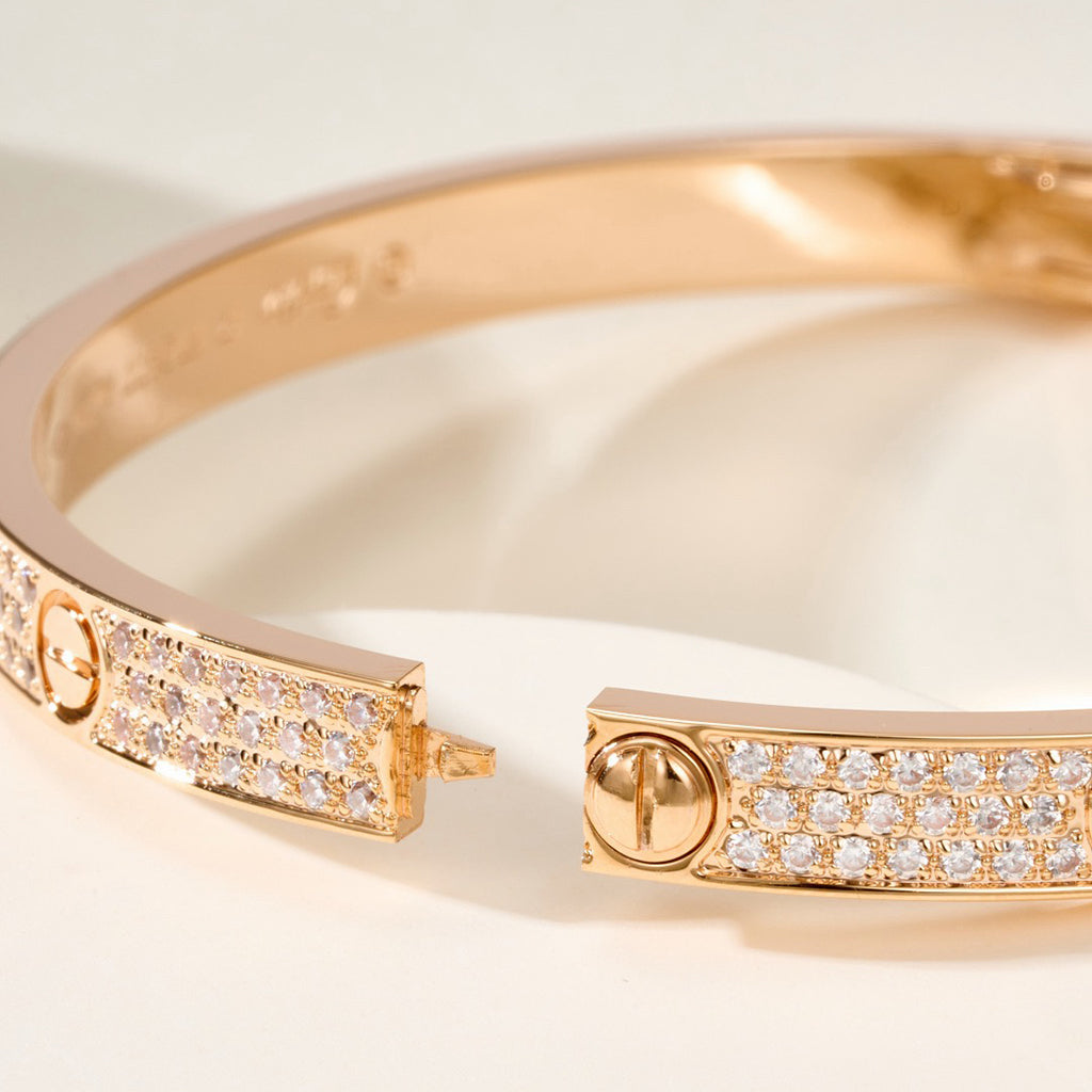 [Regalia Jewelry]LOVE BRACELET 4.8MM DIAMOND-PAVED