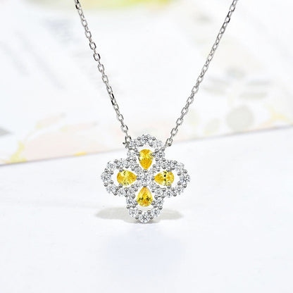 [Regalia Jewelry]LOOP NECKLACE FULL MOTIF DIAMOND 16MM MULTIPLE COLORS