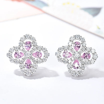 [Regalia Jewelry]LOOP EARRINGS FULL MOTIF DIAMOND 16MM