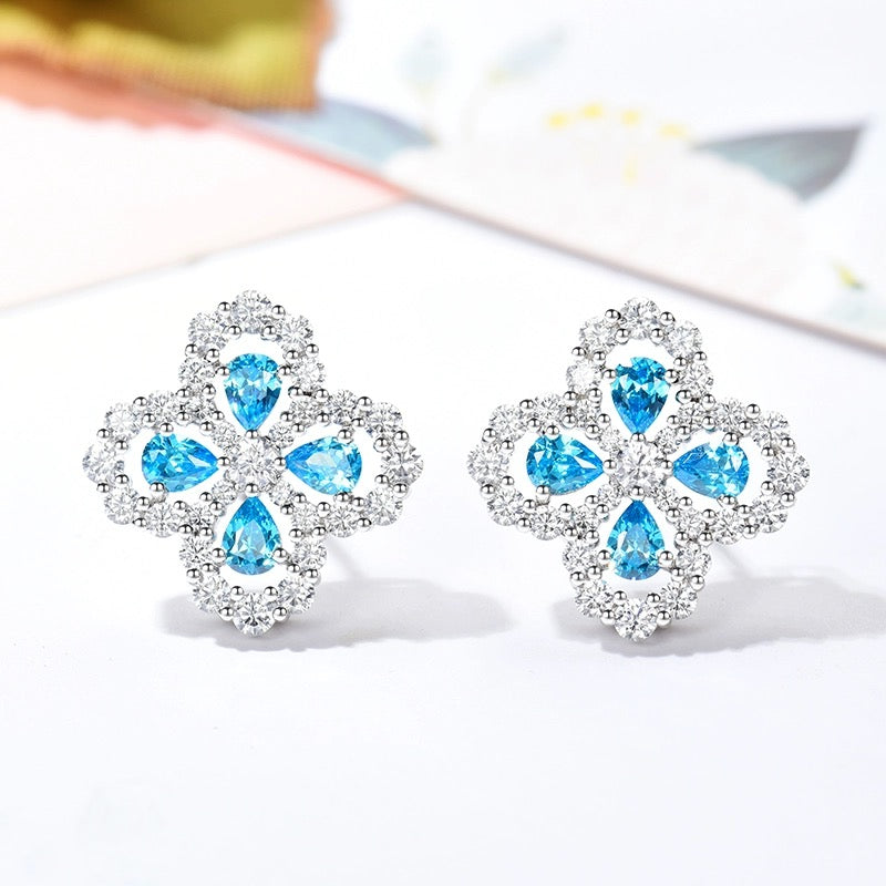 [Regalia Jewelry]LOOP EARRINGS FULL MOTIF DIAMOND 16MM