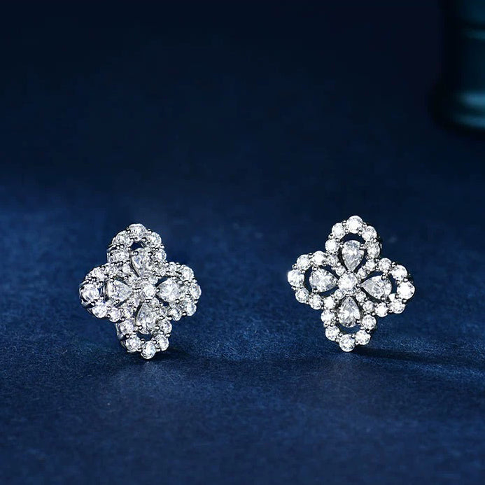 [Regalia Jewelry]LOOP EARRINGS FULL MOTIF DIAMOND 16MM