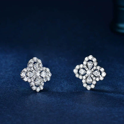 [Regalia Jewelry]LOOP EARRINGS FULL MOTIF DIAMOND 16MM