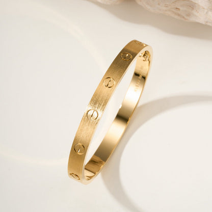 [Regalia Jewelry]LOVE BRACELET 6.1MM BRUSHED