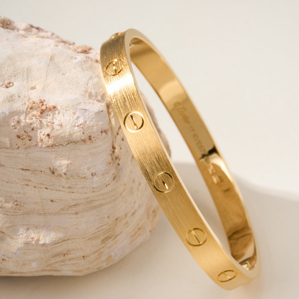 [Regalia Jewelry]LOVE BRACELET 6.1MM BRUSHED