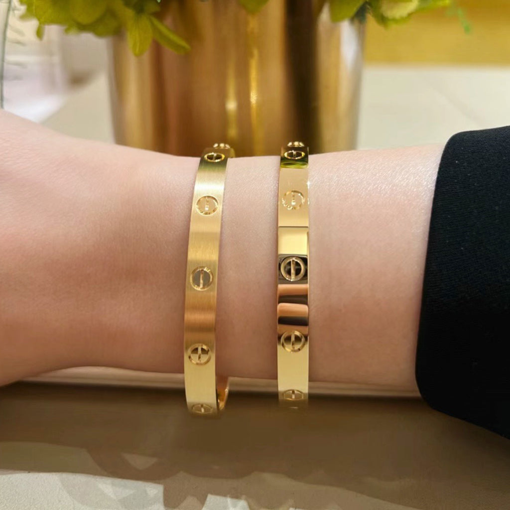[Regalia Jewelry]LOVE BRACELET 6.1MM BRUSHED