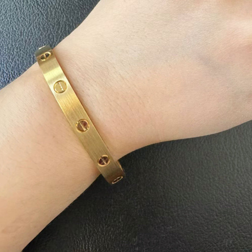 [Regalia Jewelry]LOVE BRACELET 6.1MM BRUSHED