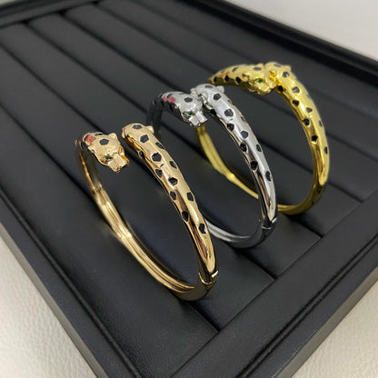 [Regalia Jewelry]PANTHERE DOUBLE HEADED OPEN BRACELET