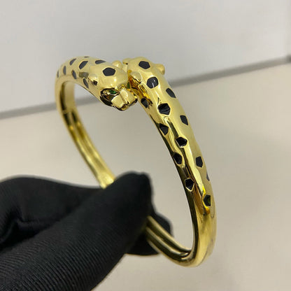 [Regalia Jewelry]PANTHERE DOUBLE HEADED OPEN BRACELET